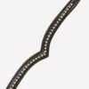Cottage Craft V-Shape Diamante Browband BW052 - Black -Equestrian Supplies Shop cc vshapbrow blk