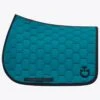 Cavalleria Toscana Quilted Jump Saddle Pad - Deep Sea Blue -Equestrian Supplies Shop ct quilted pad deep sea blue 1rdy