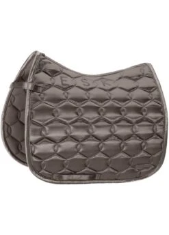 Eskadron Satin Contrast Dressage Saddle Cloth DL - Steel Grey