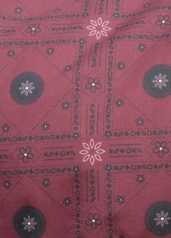 Weatherbeeta Comfitec Essential Standard Neck Medium Turnout- Burgundy Bandana Print/Black -Equestrian Supplies Shop essentialstdbandana2rdy