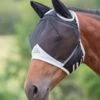 Shires Fine Mesh Fly Mask With Ears - Black 1 Shires Fine Mesh Fly Mask With Ears - Black -Equestrian Supplies Shop finemeshmaskblk