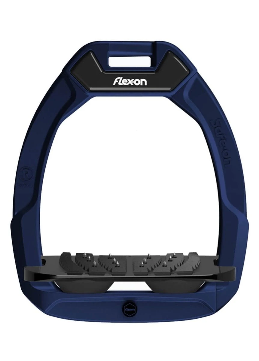 Flex-On Safe-On Stirrups - Black/Navy 3 Flex-On Safe-On Stirrups - Black/Navy