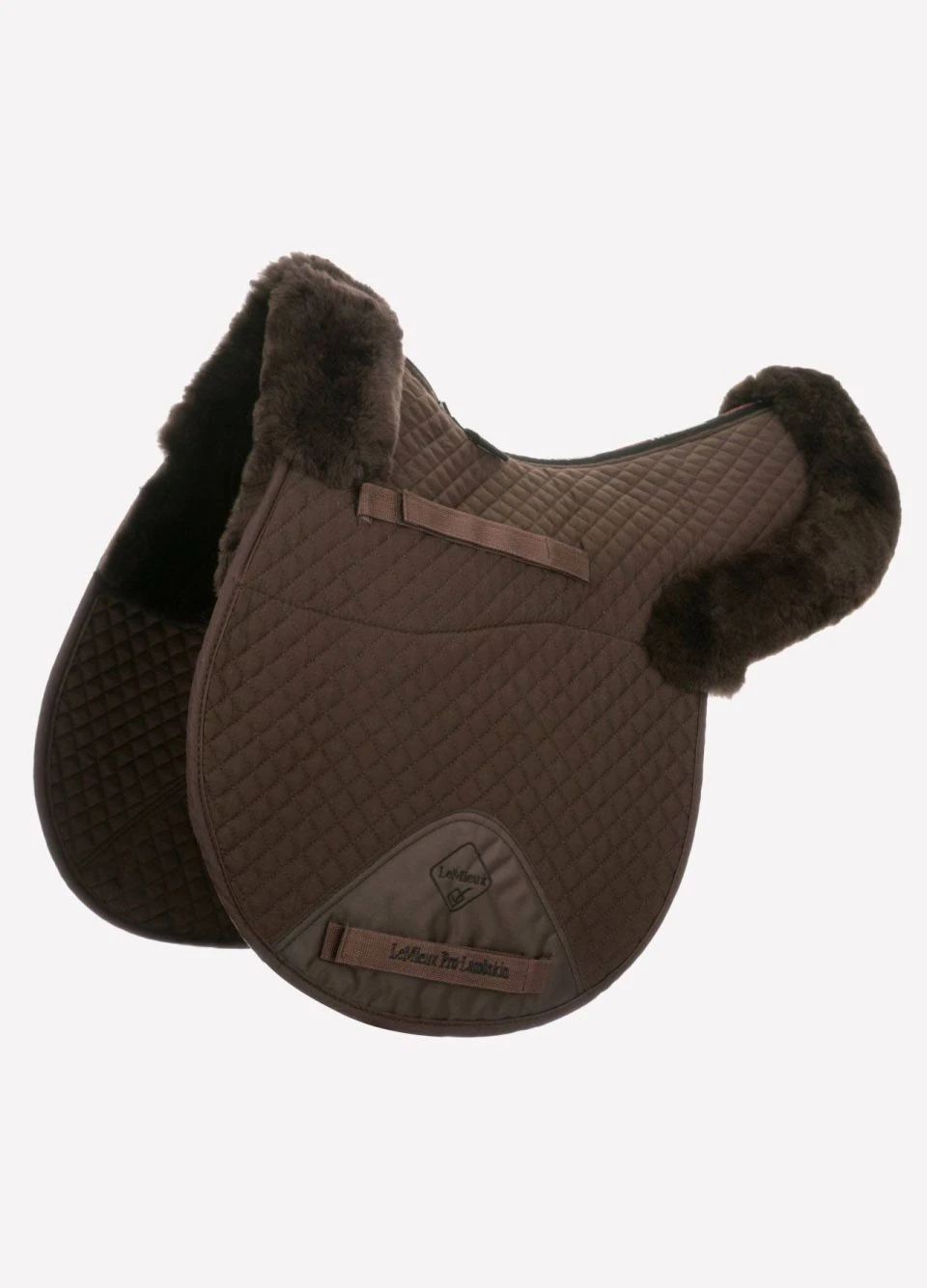 LeMieux Lambskin GP/Jump Half Lined Numnah - Brown 3 LeMieux Lambskin GP/Jump Half Lined Numnah - Brown