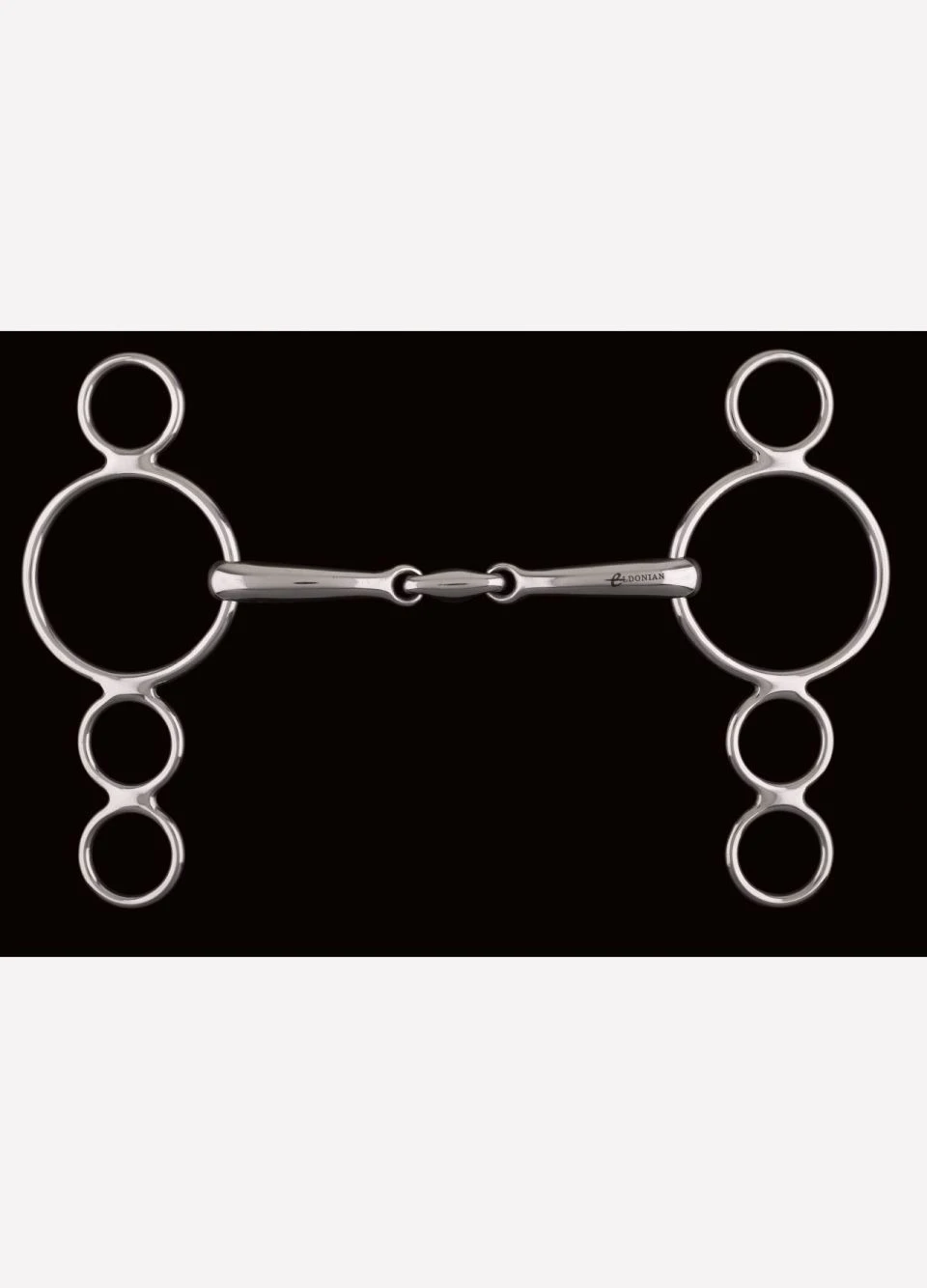 Lozenge Link Dutch Gag 4 Ring Bit BI641 3 Lozenge Link Dutch Gag 4 Ring Bit BI641