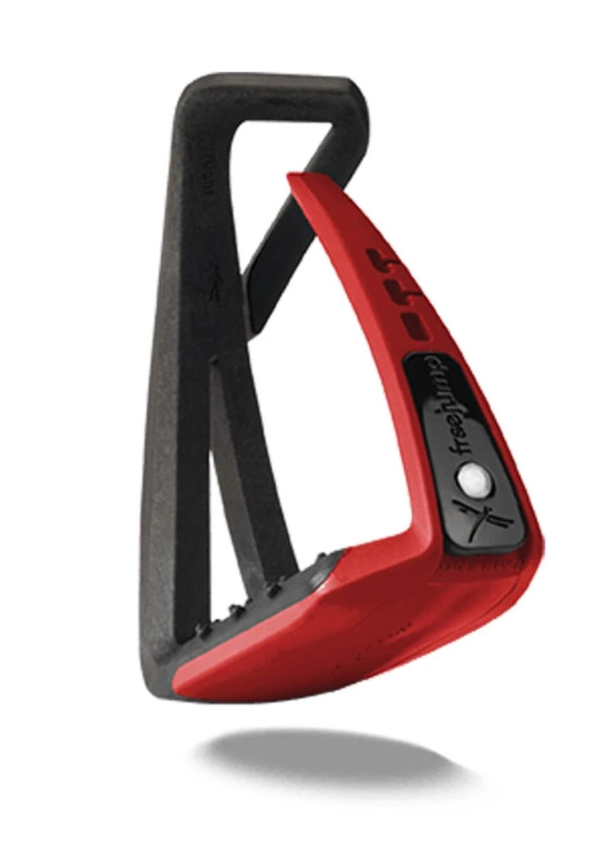 Freejump Soft'Up Lite Stirrups - Black/Red 3 Freejump Soft'Up Lite Stirrups - Black/Red