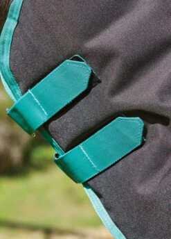 Weatherbeeta Green-Tec 900D Detach-A-Neck Heavy Turnout - Black/Bottle Green -Equestrian Supplies Shop greentechfeatures4rdy