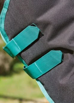 Weatherbeeta Green-Tec 900D Detach-A-Neck Lite Plus Turnout - Black/Bottle Green -Equestrian Supplies Shop greentechfeatures4rdy 2