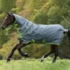 Amigo Hero 900 Plus Medium Disc Front Turnout - Grey/Green -Equestrian Supplies Shop hwplusgreylime1rdy