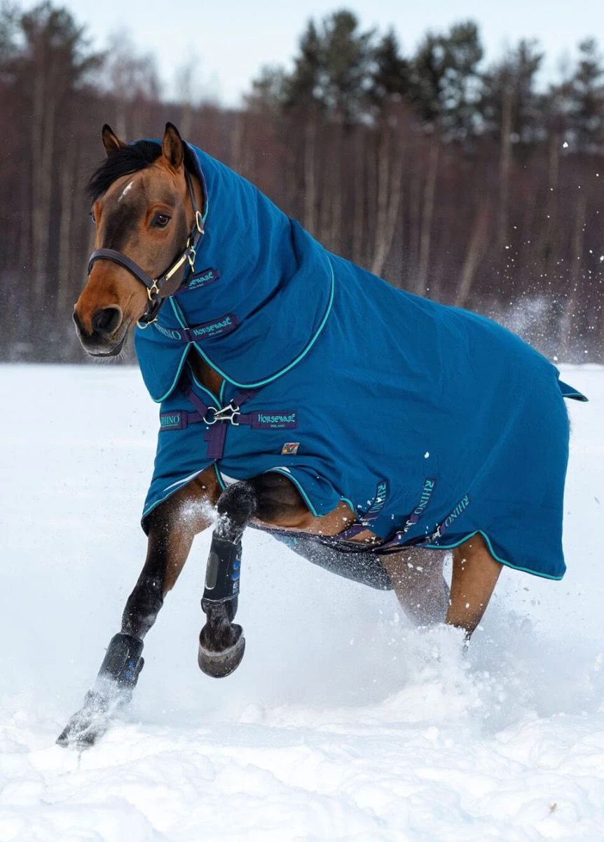 Rhino Plus Turnout 100g - Navy/Grey 3 Rhino Plus Turnout 100g - Navy/Grey