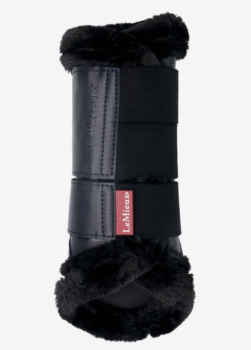 LeMieux Fleece Edged Mesh Brushing Boot - Twilight Navy 7 LeMieux Fleece Edged Mesh Brushing Boot - Twilight Navy - Image 5