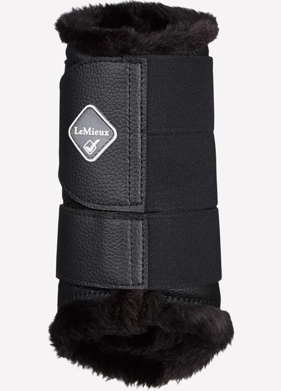 LeMieux Fleece Lined Brushing Boots - Black 3 LeMieux Fleece Lined Brushing Boots - Black