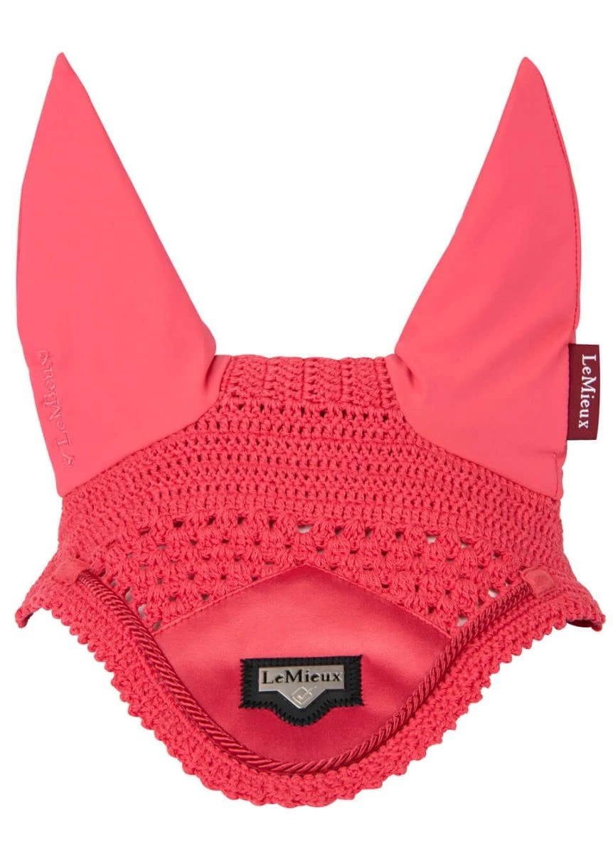 LeMieux Loire Fly Hood - Papaya 4 LeMieux Loire Fly Hood - Papaya - Image 2