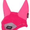LeMieux Spectrum Fly Hood - Grey/Watermelon -Equestrian Supplies Shop lemieux fly hood spectrum watermelon 1rdy