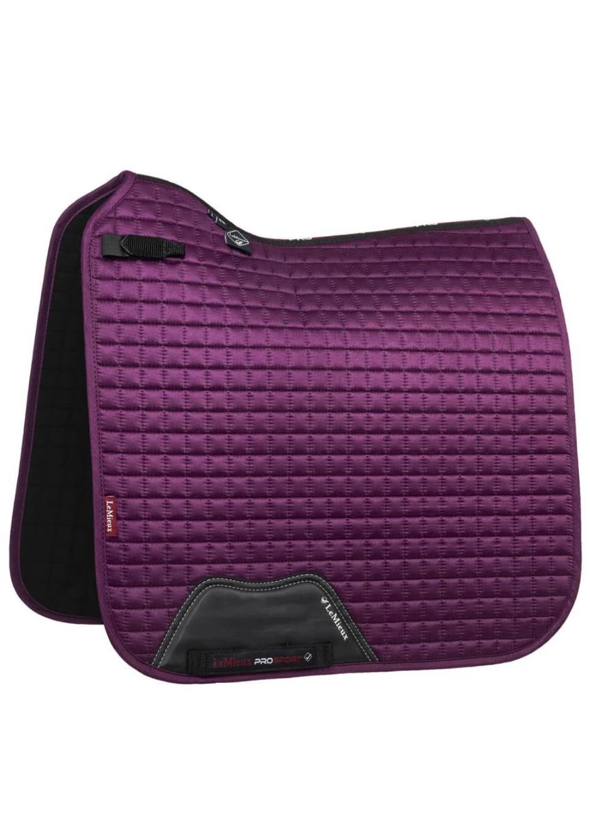 LeMieux Suede Dressage Square - Plum 3 LeMieux Suede Dressage Square - Plum