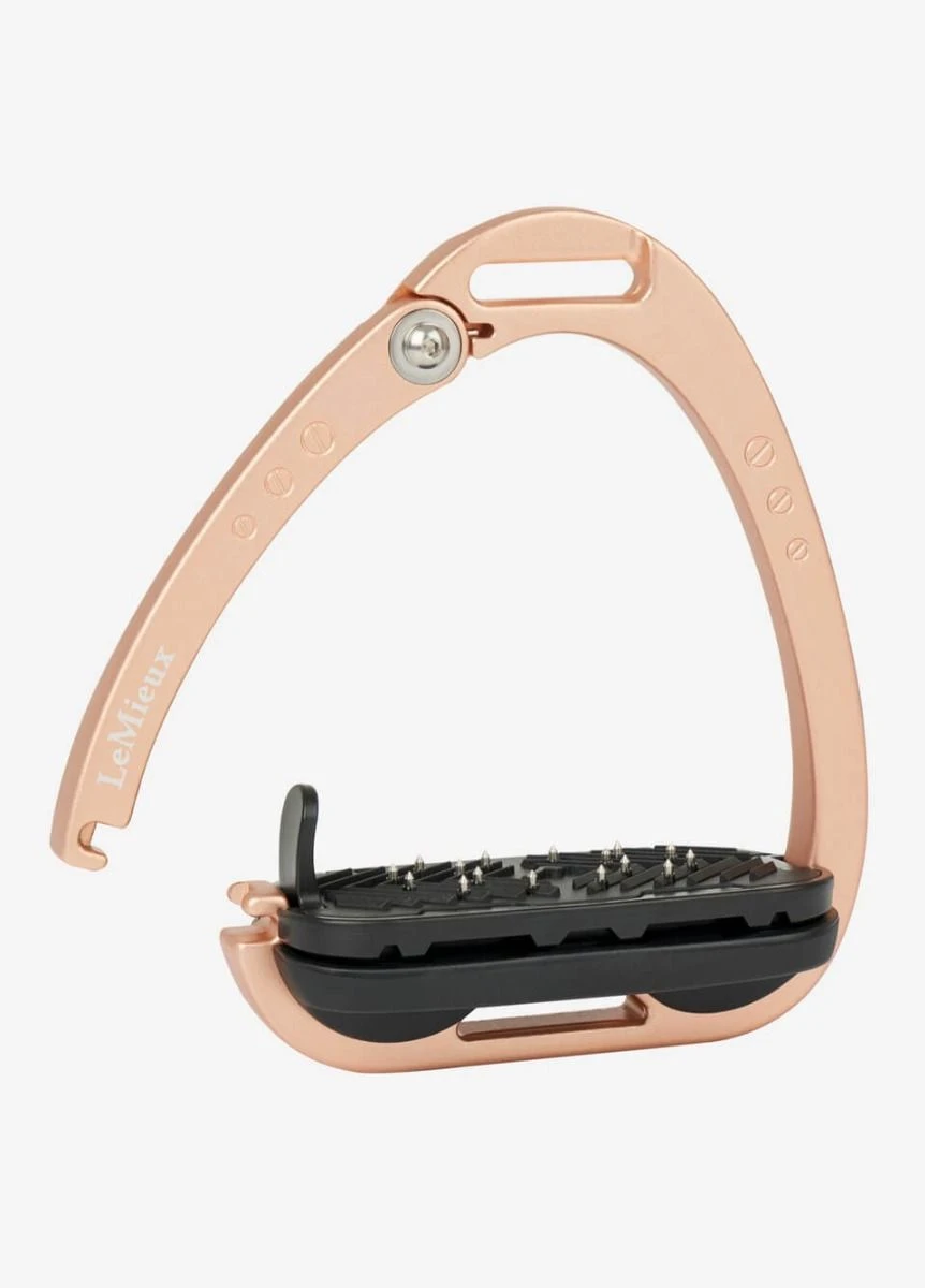 LeMieux Vector Balance Stirrups - Black/Rose Gold 4 LeMieux Vector Balance Stirrups - Black/Rose Gold - Image 2