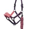 LeMieux Vogue Fleece Headcollar & Leadrope - Papaya -Equestrian Supplies Shop lemieux vogue headcollar papaya 1rdy