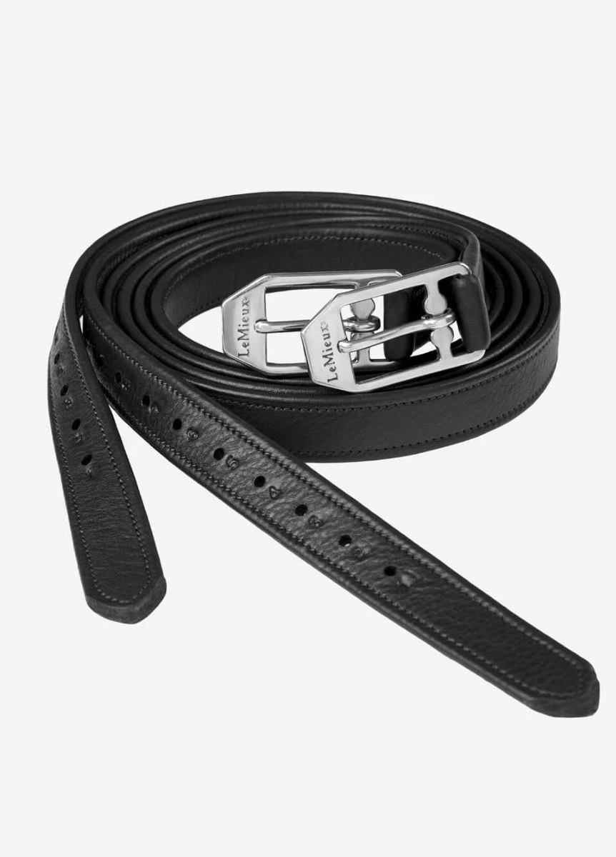 LeMieux Arika Stirrup Leathers - Black 3 LeMieux Arika Stirrup Leathers - Black