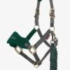 LeMieux Vogue Fleece Headcollar & Leadrope - Spruce -Equestrian Supplies Shop lm headcollar spruce 2rdy