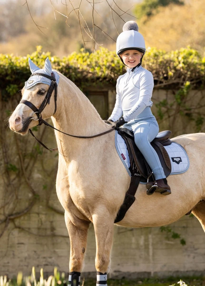 LeMieux Junior Loire Fly Hood - Mist 4 LeMieux Junior Loire Fly Hood - Mist - Image 2