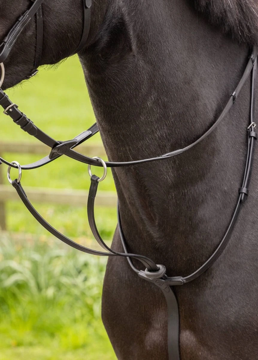 LeMieux Arika Running Martingale - Black/Silver 3 LeMieux Arika Running Martingale - Black/Silver