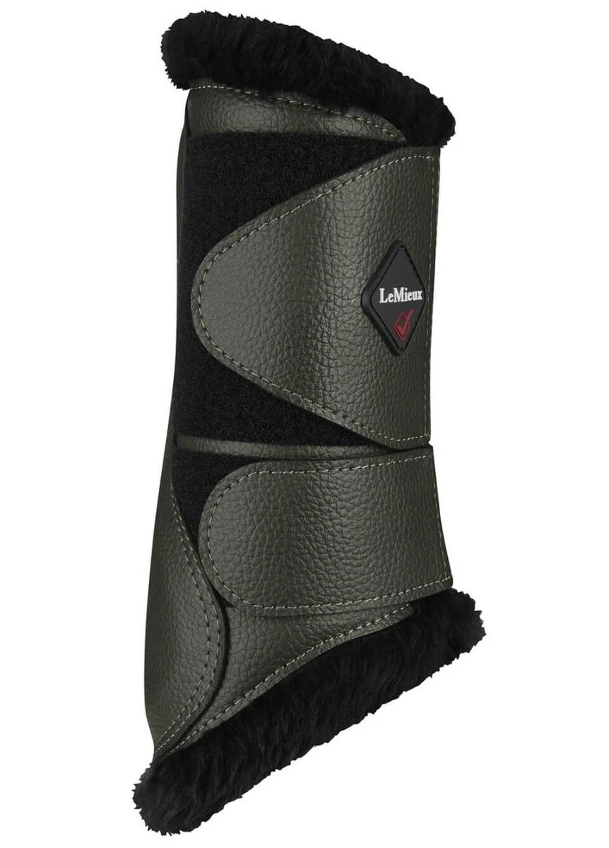 LeMieux Fleece Brushing Boots - Oak 5 LeMieux Fleece Brushing Boots - Oak - Image 3