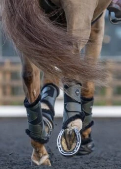 LeMieux Fleece Brushing Boots - Oak 13 LeMieux Fleece Brushing Boots - Oak -Equestrian Supplies Shop lmfleecebootoak6rdy