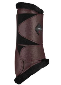 LeMieux Fleece Brushing Boots - Rioja -Equestrian Supplies Shop lmfleecebootrioja3rdy