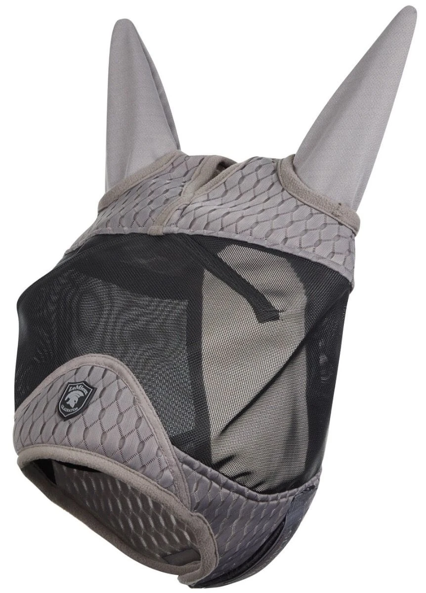 Gladiator Half Fly Mask - Black/Grey 3 Gladiator Half Fly Mask - Black/Grey