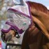 Rambo Plus Fly Mask - Vamoose - Silver/Purple 1 Rambo Plus Fly Mask - Vamoose - Silver/Purple -Equestrian Supplies Shop maskplusvamooserdy