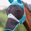 Shires Fine Mesh Fly Mask With Ears & Nose - Teal 1 Shires Fine Mesh Fly Mask With Ears & Nose - Teal -Equestrian Supplies Shop meshmaskearsand nose