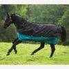 Mio All In One Turnout Medium - Black/Turquoise 2 Mio All In One Turnout Medium - Black/Turquoise -Equestrian Supplies Shop mioallinonemed