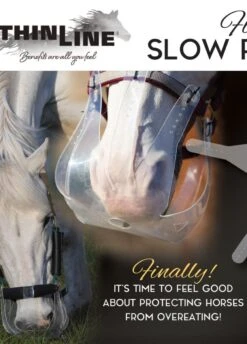 KM Elite ThinLine Flexible Filly Grazing Muzzle - Clear -Equestrian Supplies Shop muzzlebreatheadrdy