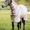 Rambo Protector Disc Front - Oatmeal/Cherry -Equestrian Supplies Shop rambo protector oatmeal cherry 1rdy