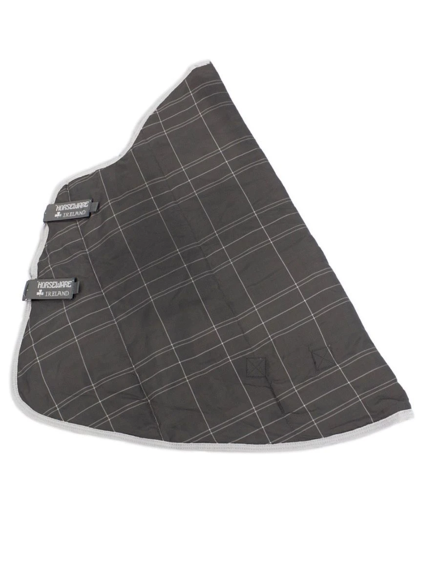 Rhino Stable Hood - Charcoal/Grey/White Check 3 Rhino Stable Hood - Charcoal/Grey/White Check