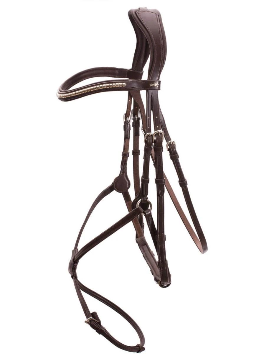 Schockemohle Rio Select Anatomical Bridle - Brown 3 Schockemohle Rio Select Anatomical Bridle - Brown