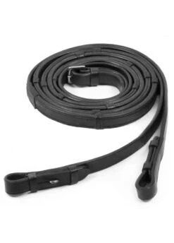 Schockemohle Half Rubber Continental Reins Billet - Black