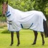 Shires Tempest Original Fly Combo Rug - White/Red/Blue -Equestrian Supplies Shop shires tempest fly rug white 1rdy