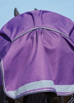 Weatherbeeta ComFiTec Plus Dynamic Combo Medium Turnout - Purple/Black -Equestrian Supplies Shop tailflap 4