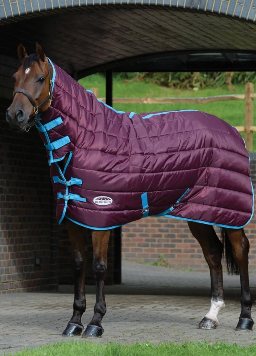 Weatherbeeta 210D Channel Quilt Combo Medium - Grape/Blue 3 Weatherbeeta 210D Channel Quilt Combo Medium - Grape/Blue