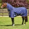 Weatherbeeta Essential Detach-A-Neck Medium - Navy/Silver/Red -Equestrian Supplies Shop wb dan navy 1rdy