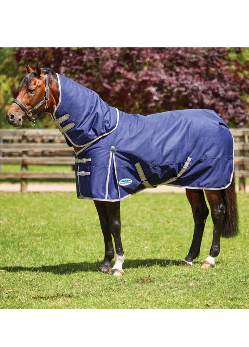 Weatherbeeta Essential Detach-A-Neck Medium - Navy/Silver/Red 3 Weatherbeeta Essential Detach-A-Neck Medium - Navy/Silver/Red