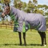 Weatherbeeta ComFITec Essential Combo Neck Medium - Grey/Lime -Equestrian Supplies Shop wbcombomediumgreylinerdy
