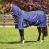Weatherbeeta ComFITec Essential Detach-A-Neck Lite Plus - Navy/Silver/Red -Equestrian Supplies Shop wbdannavyrdy
