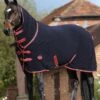 Weatherbeeta Fleece Cooler Combo Neck - Navy/Red/White -Equestrian Supplies Shop wbfleececoolercombonavy