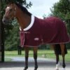Weatherbeeta Sherpa Fleece Cooler - Maroon/White 2 Weatherbeeta Sherpa Fleece Cooler - Maroon/White -Equestrian Supplies Shop wbsherpafleece2rdy