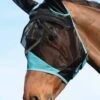 Weatherbeeta ComFiTec Fine Mesh Fly Mask With Ears - Black/Turquoise 2 Weatherbeeta ComFiTec Fine Mesh Fly Mask With Ears - Black/Turquoise -Equestrian Supplies Shop weatherbeetafinemeshflymaskearsblakcturqrdy
