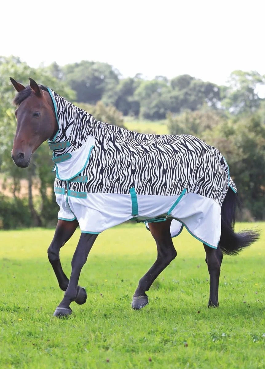 Shires Tempest Original Zeb-Tek Combo Fly Rug - Zebra 3 Shires Tempest Original Zeb-Tek Combo Fly Rug - Zebra